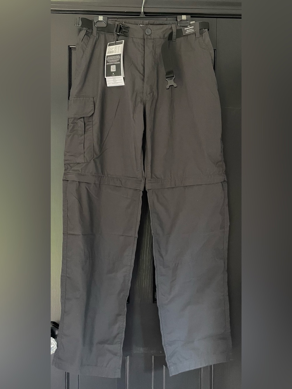 Craghoppers Black Convertible Cargo Trousers